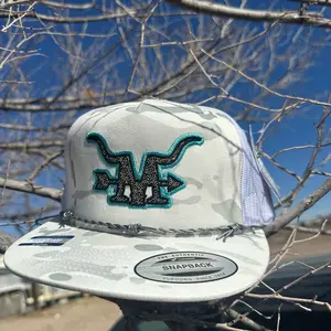 Marfa Hat Company Alpine Turquoise Hat with Unique Logo, Adjustable Strap, and Snapback Closure