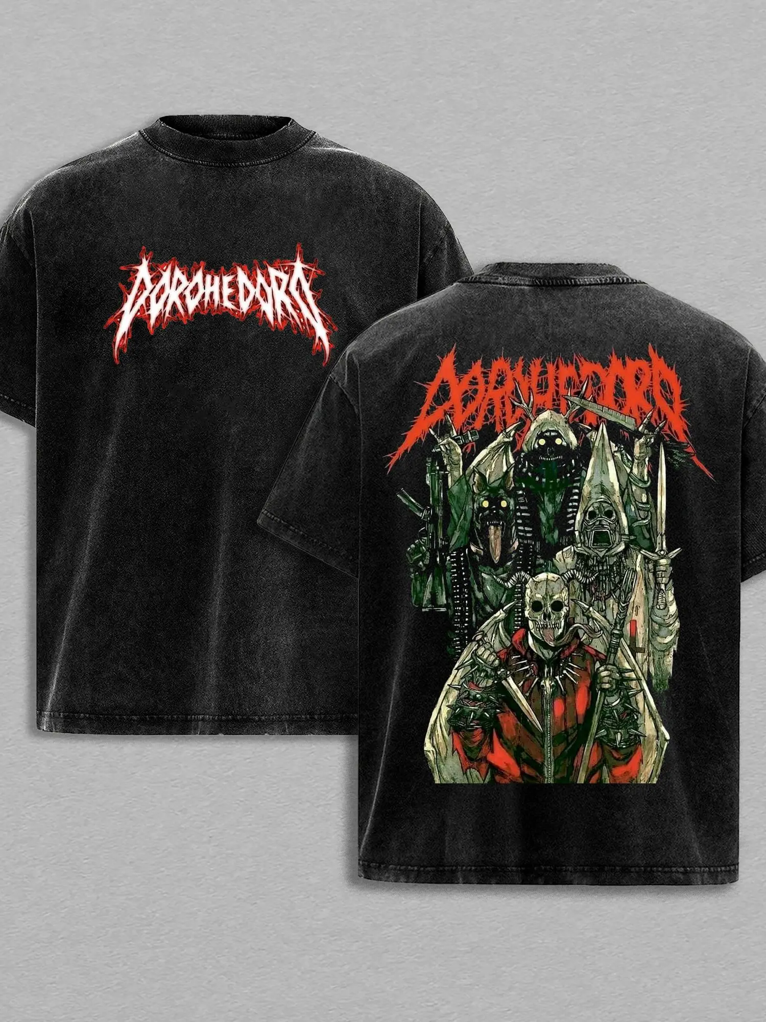 Vintage Washed Oversized Apocalypse Graphic T-Shirt – Unisex Cotton Tee
