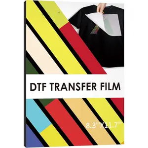 DTF Transfer Film - 30 Sheets A4 DTF Film for Sumblimation or DTF Inkjet Printer, Double Sided Matte Direct to Film Transfer Paper for T Shirts and All Fabrics