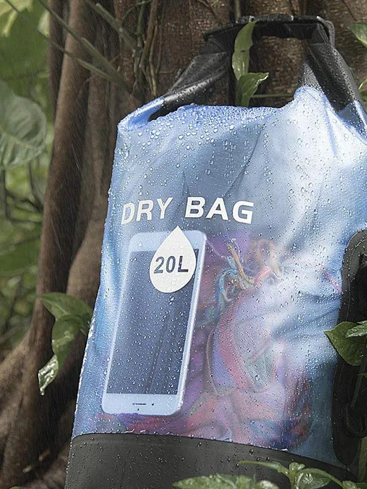 Waterproof Dry Bag 10L 20L Storage Pack Pouch For Swimming Trekking Rafting Boating Kayaking Rafting Drybags Backpack XD117Y