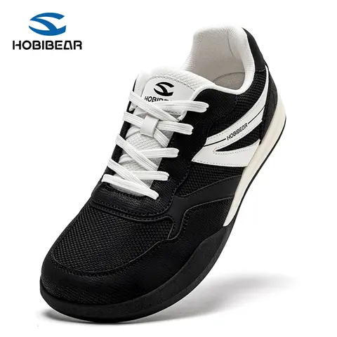 HOBIBEAR Women's Barefoot Athletic Running Shoes - Wide Toe Box Casual Trainers with Synthetic Mesh Upper, Thin Sole for Natural Feel, Lightweight Durable Grip Sole, Shoes for Women