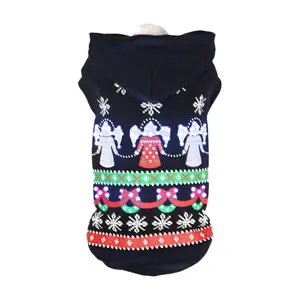 Pet Life LED Lighting Patterned Holiday Hoodieet Costume