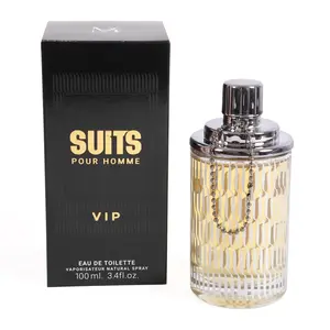 Suits Pour Homme VIP Eau De Toilette Natural Spray Cologne for Men - 100ml/3.4fl.oz. - Men's Fragrance