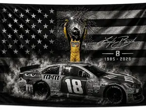 Forever #18 Legends Never Fade | Ky.le Busch Memorial NASSCAR Tribute Flag