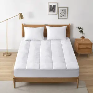 PEACENEST PCM Cooling Mattress Topper - Breathable Quilted Design, Soft Mattress Protector, Ideal for Hot Sleepers, Father's Day Gift, Compatible with Memory Foam Beds