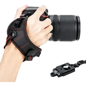 Widen DSLR Camera Wrist Hand Strap Grip with Quick Release Tripod Plate for  R8 R5 R6 Mark III II R10 R7 R3 R6 RP 90D 80D 4000D Rebel T7 T8i T7i T6i 5D Mark IV III 7D 6D2 A7RVI A7R6 A7RV RX1RIII