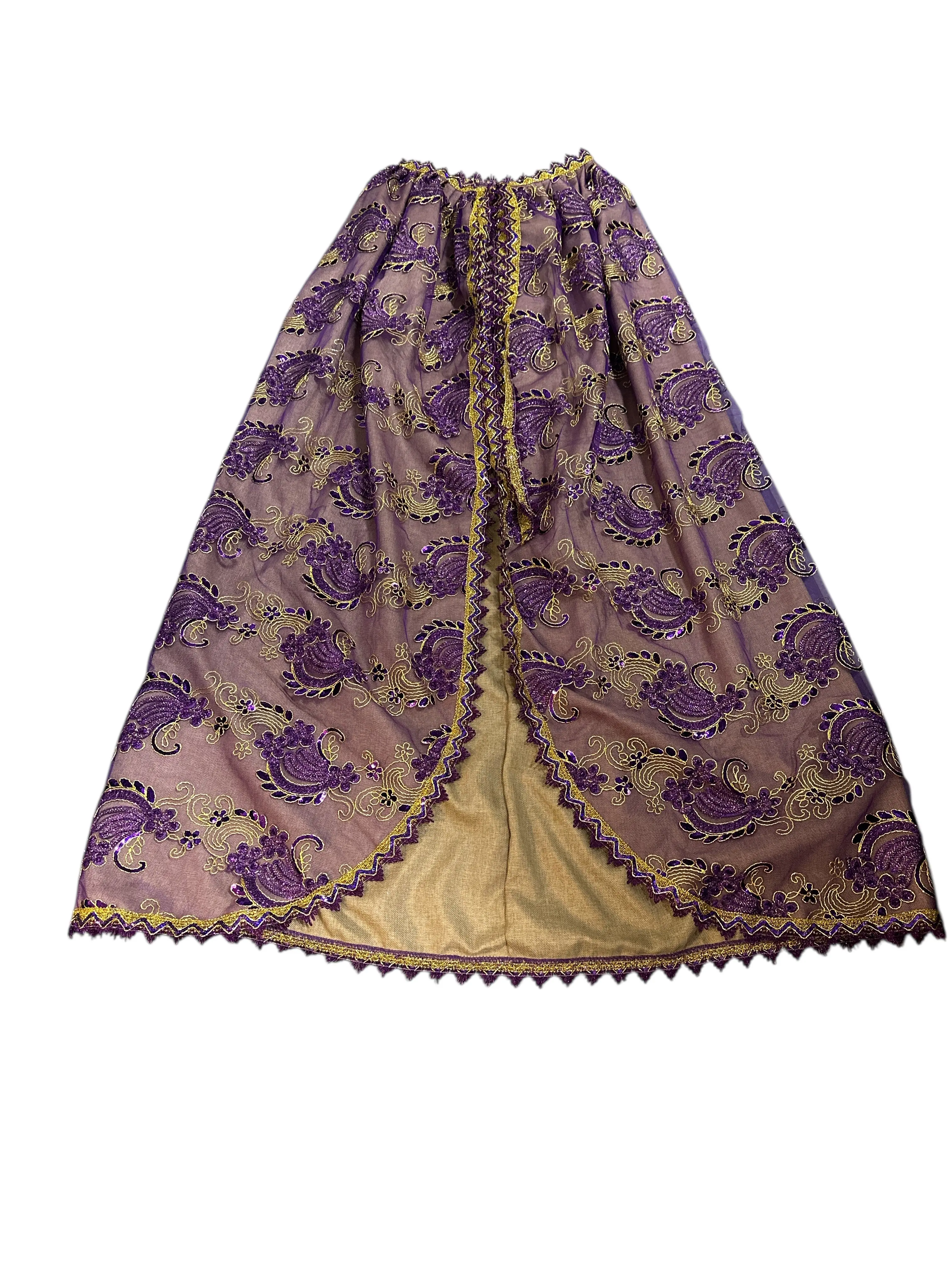 Saint Lazarus sack and embroidered fabric Cape 5 - 6 feet (72 inches)