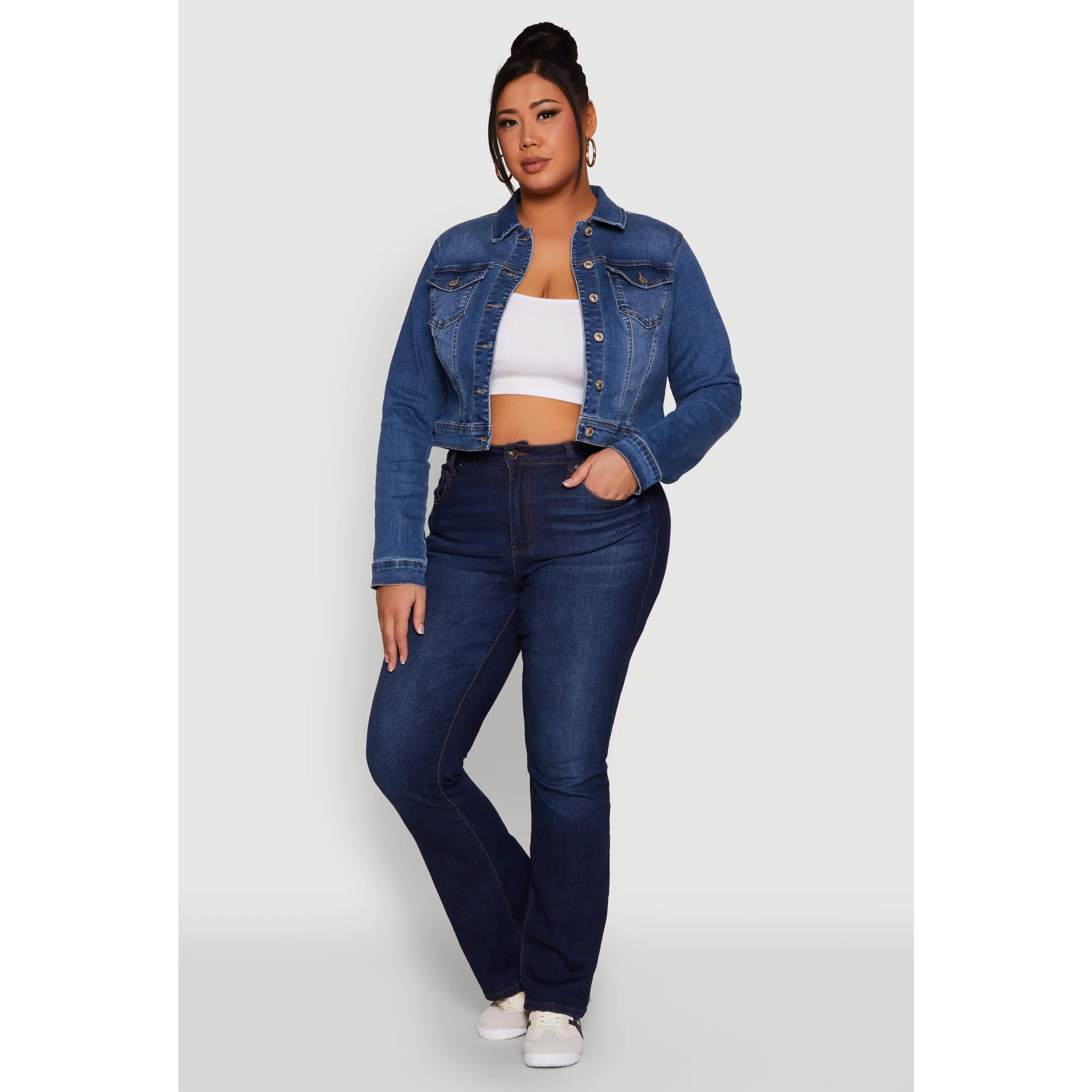 Plus Size WAX Denim Jacket