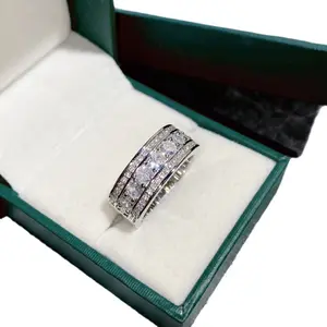 Hypoallergenic Classic Elegant Synthetic Moissanite Engagement Anniversary  Ring