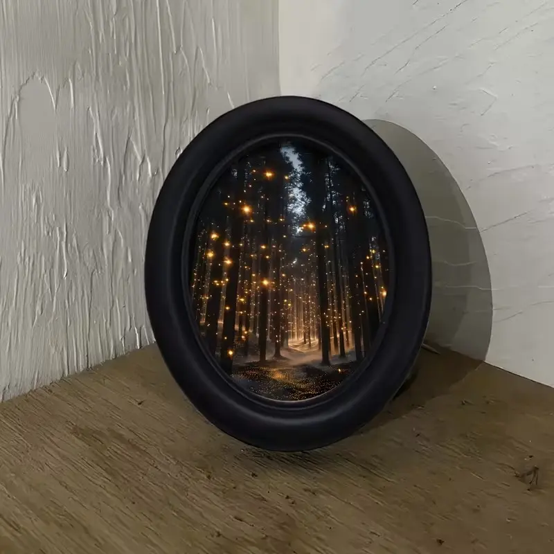 Vintage Art Style Forest Firefly Pattern Decorative Home Item, Perfect for Halloween Christmas Thanksgiving Holiday Decor Wall Decoration, Home Decor Ornament, Party Decoration, Party Decoration Supplies