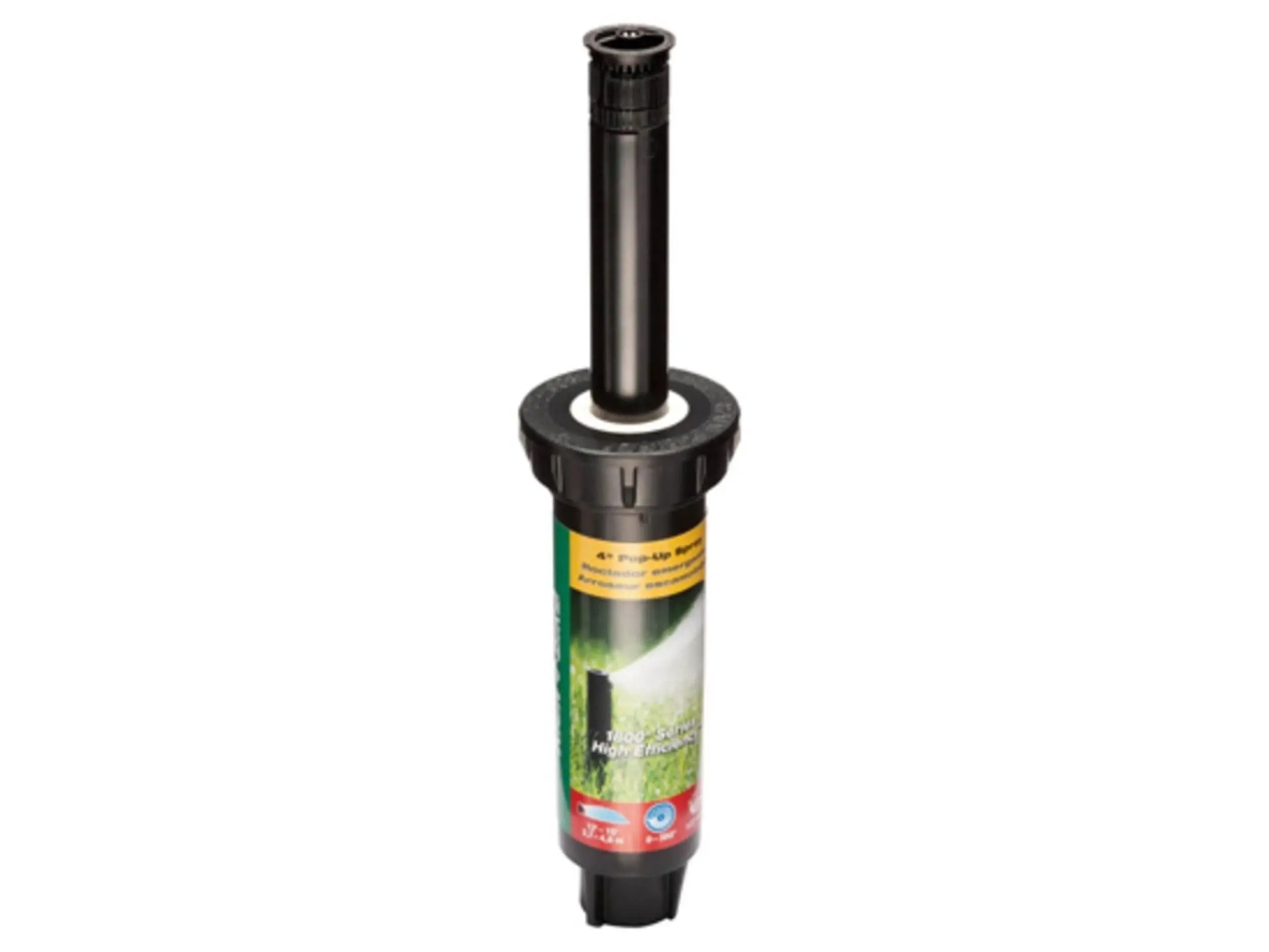 Rainbird National 271788 Adjustable Pattern Pressure Regulating Sprinkler - 15 ft, 1/2" Inlet, Stainless Steel Outdoor Filter Attachment, Easy Nozzle Alignment for Raised Bed Irrigation