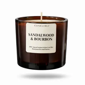 Sandalwood & Bourbon Amber Jar Candle