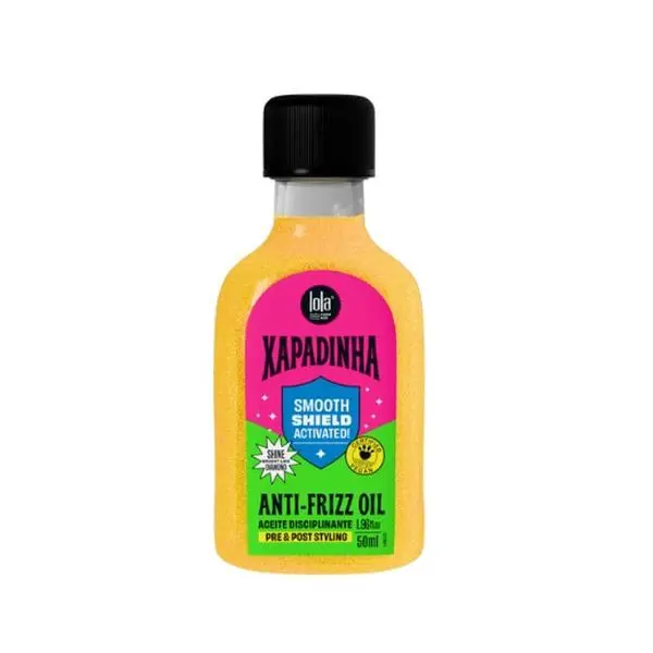 Lola From Rio Xapadinha Gold Shine Disciplinary Oil, Provides Shine, Silkiness, Thermal Protection, Control Frizz For Up To 24 Hours 1.70 Fl Oz