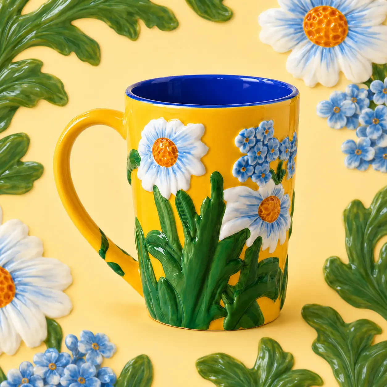 VESELLWISH ceramics Travel Mugs Set-18oz- Nature-Inspired Handmade Designs Hand-drawn pattern-Water cup-Coffee cup-Microwave &Dishwasher Safe, Perfect for On-the-GoCoffee Lovers-Couple's Water Bottles - Giftsfor Women - Birthday Gifts, Cozy Mug, Hot Cocoa