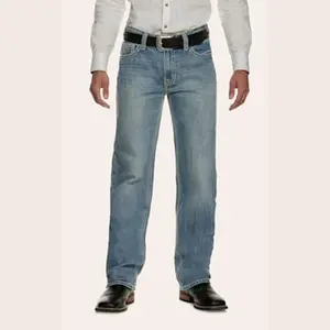 Rock & Roll Denim Men's Vintage Light Wash Med Rise Straight Leg Jeans