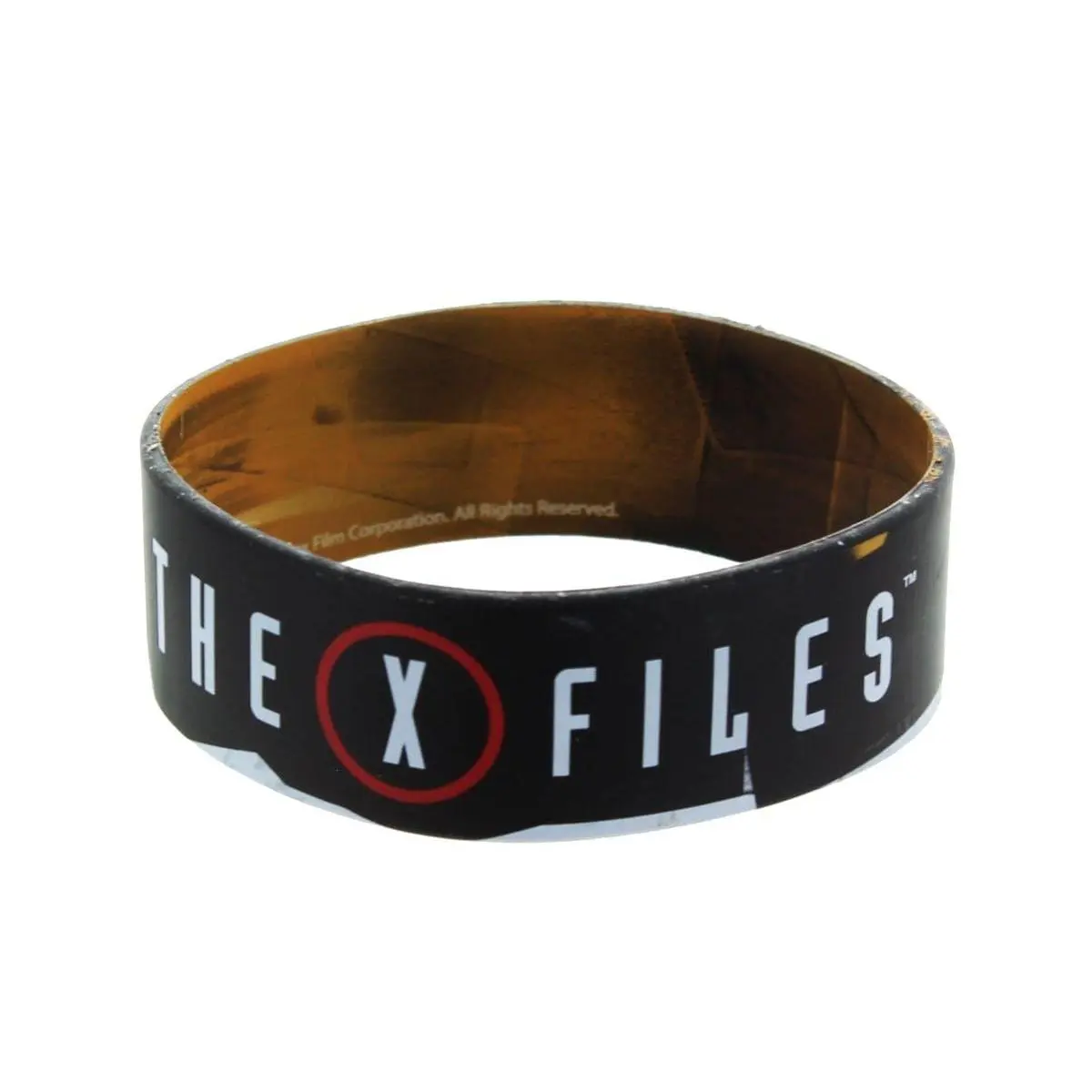 The X Files Logo Rubber Wristband - Unisex Fashion Accessory, Rubber Material, Fits Most Wrists, Gift for X-Files Fans, Note: Choking Hazard Small Parts, Logo Print