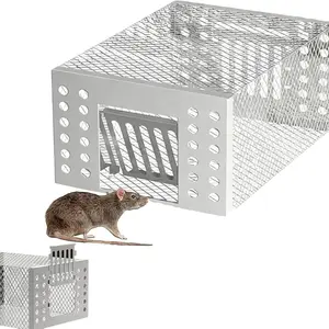 Live Catch Mouse Cage for Indoor Outdoor Small Rodents, Suitable for Mice, Rats, Hamsters, Chinchillas, Live Capture Rat Trap