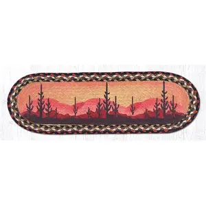 Capitol Importing 49-ST319DS 27 x 8.25 in. Desert Sunset Oval Stair Tread