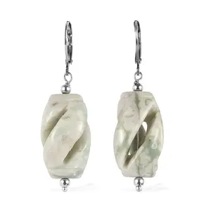 Jasper 40.00 ctw Earrings in Stainless Steel