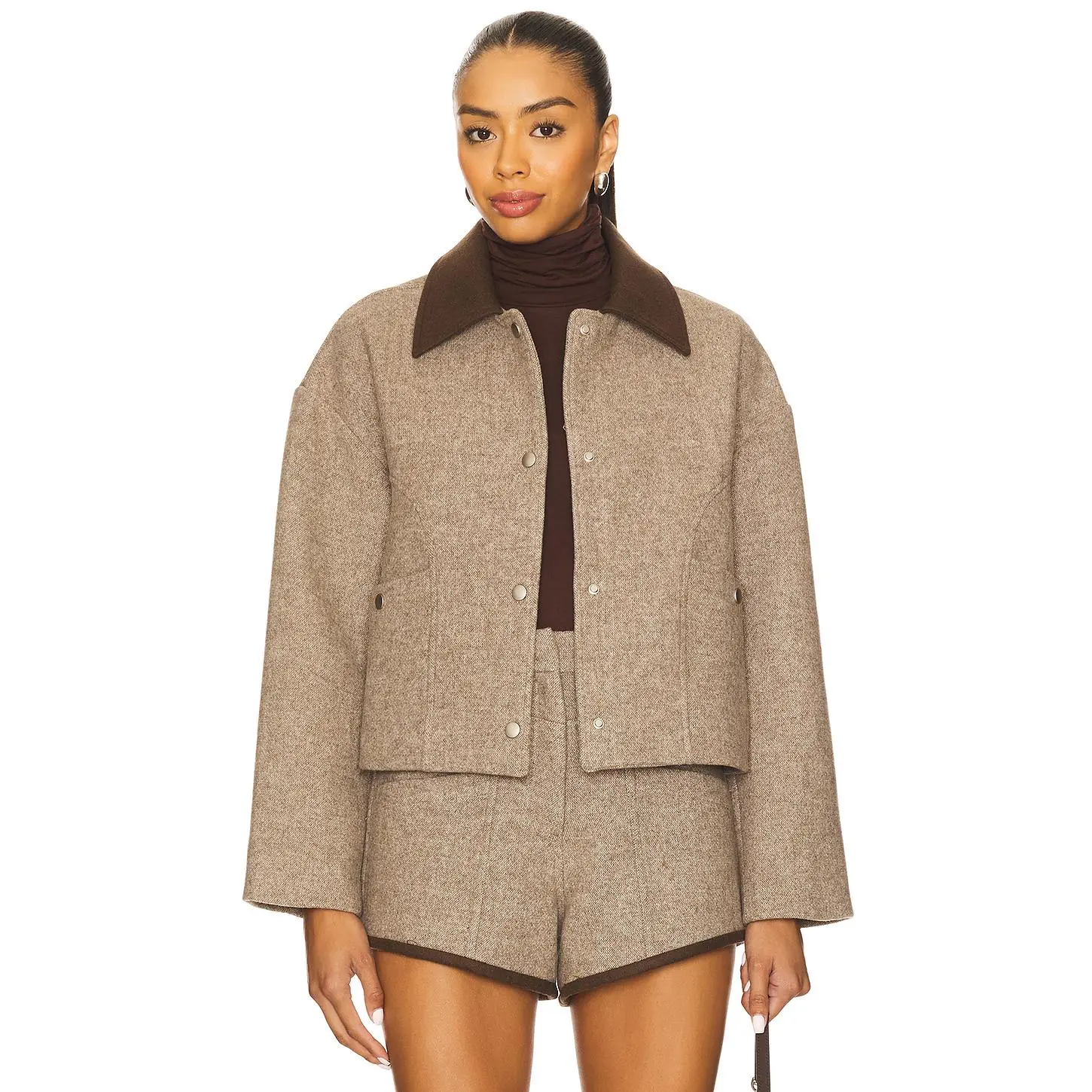 Line & Dot Ingrid Jacket in Brown