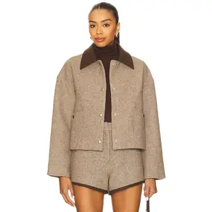Line & Dot Ingrid Jacket in Brown