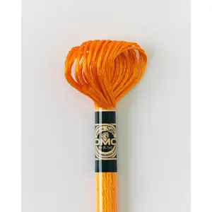 DMC Embroidery Stranded Thread - Satin Floss - S741 - Mandarin