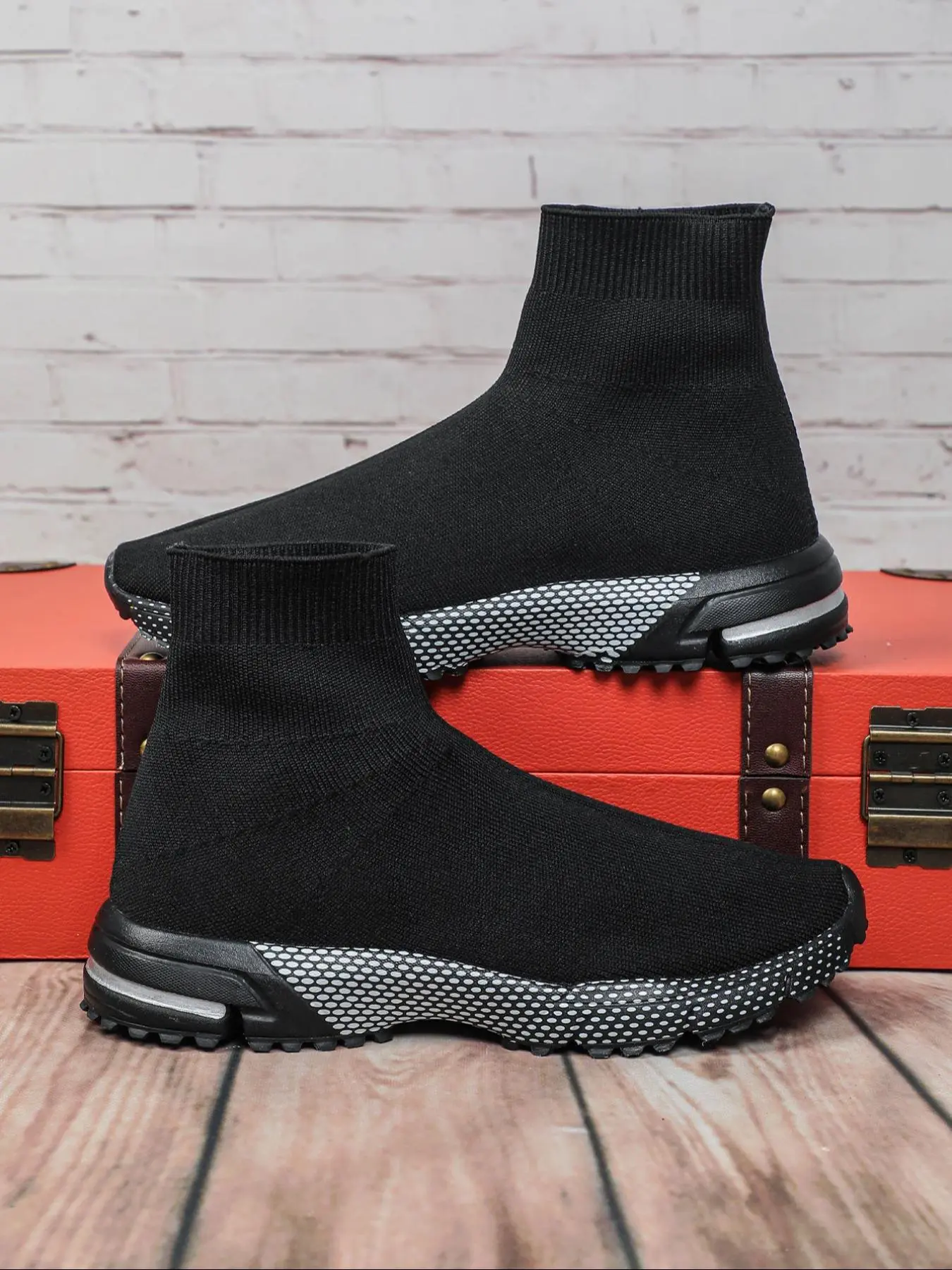 Men's Fashionable Breathable Mesh Sneakers, Casual Comfortable Slip-on Sports Shoes, Trendy All-Match Lightweight Breathable Woven Sneakers for Daily Wear, Casual Fashion Athletic Sneaker, Mesh Fabric Sneakers