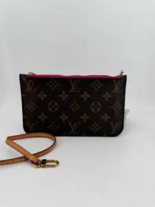 Pre-owned Louis Vuitton canvas Crossbody Bags Neverfull Pochette Monogram Canvas