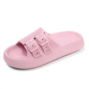 Beach slippers are soft, quick drying, lightweight, and non slip EVA women's indoor slippers