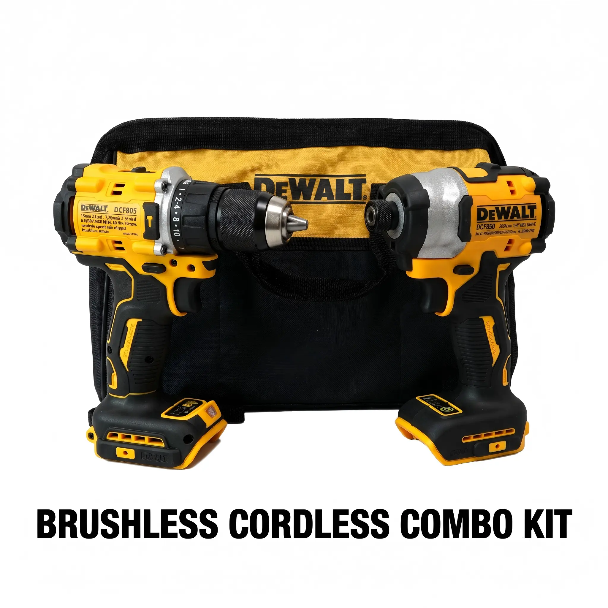 DEWALT DCF805 & DCF850 Combo Kit –   and  Driver     use electronic cordless    heavy-duty application mechanic  detachable tire   construction  work m power   drill industrial repair impact electric screwdriver power tool torque capacity