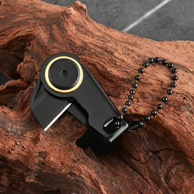 Portable Keychain Folding Knife, Sharp Stainless Steel Mini Pocket Knife, Outdoor Self-Defense Tool, Camping Outdoor Tool, Emergency Use, Home Fruit Knife, EDC Survival Tool, Lightweight Tools, Camping Supplies, Survival Equipment