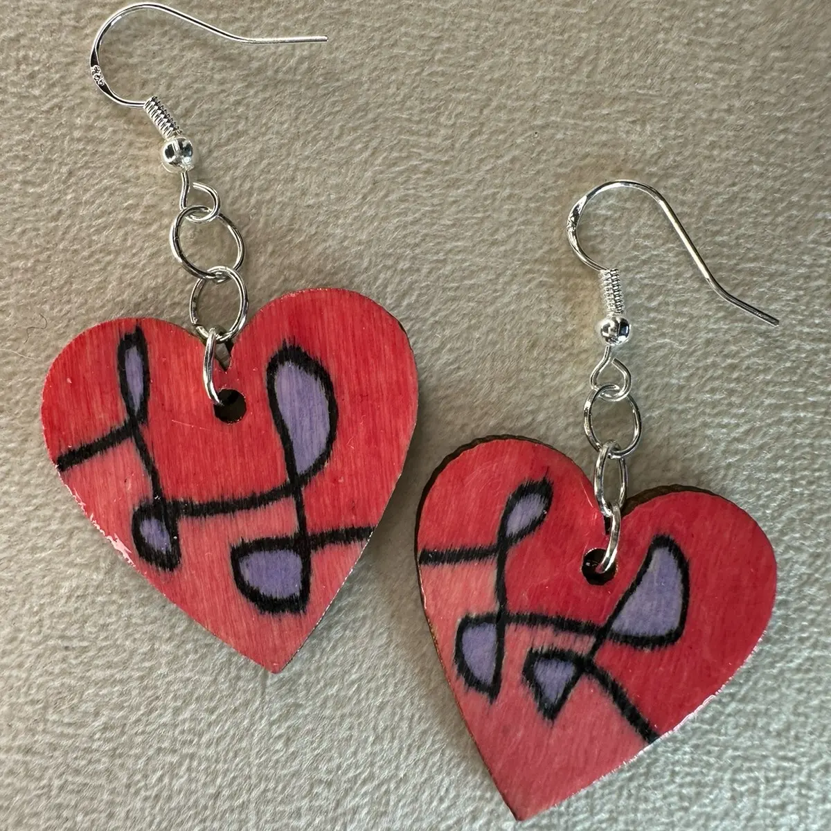 Stay Kind Be Kind Handmade Wooden Earrings