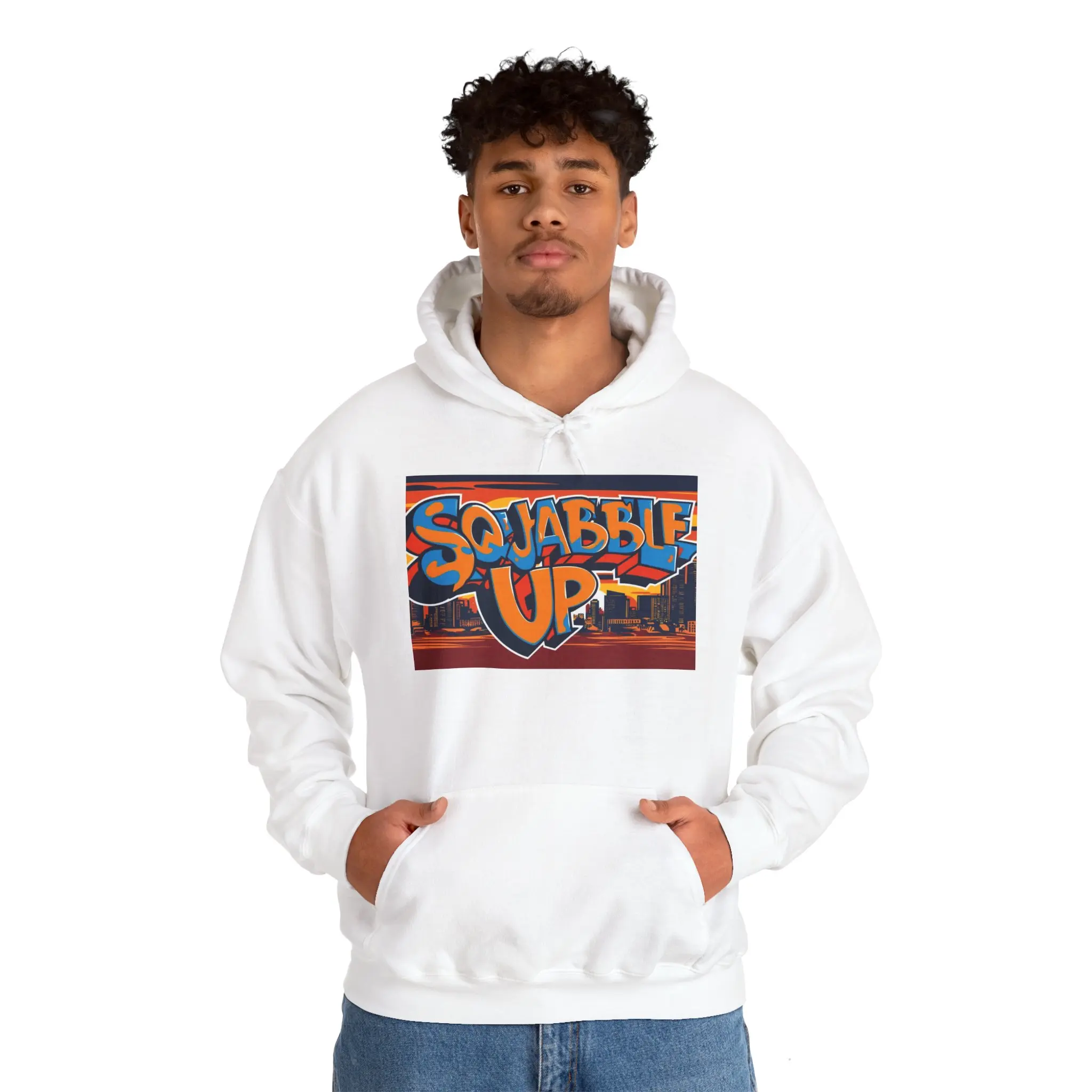 Squabble Up Hoodie - Fun Street Art Inspired Sweatshirt for All, Perfect for Casual Outings, Gifts, and Parties, Cozy Unisex Wear Men's Kangaroo men hoodies clothing streetwear pullover sport fan graphic weeknd hoodie ends outfits Menswear Cotton Pocket