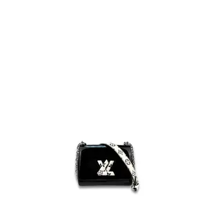 Pre-owned Louis Vuitton Leather Shoulder Bags LV Monogram Patent Twist PM