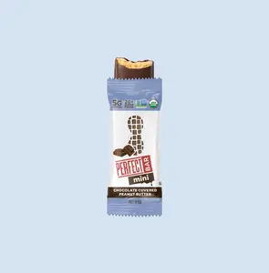 Perfect Bar Chocolate Covered Peanut Butter Mini Size Protein - Certified USDA Organic - Non-GMO, Organic Honey, No Sugar Alcohols, 1.05 Ounce Bar, 12 count