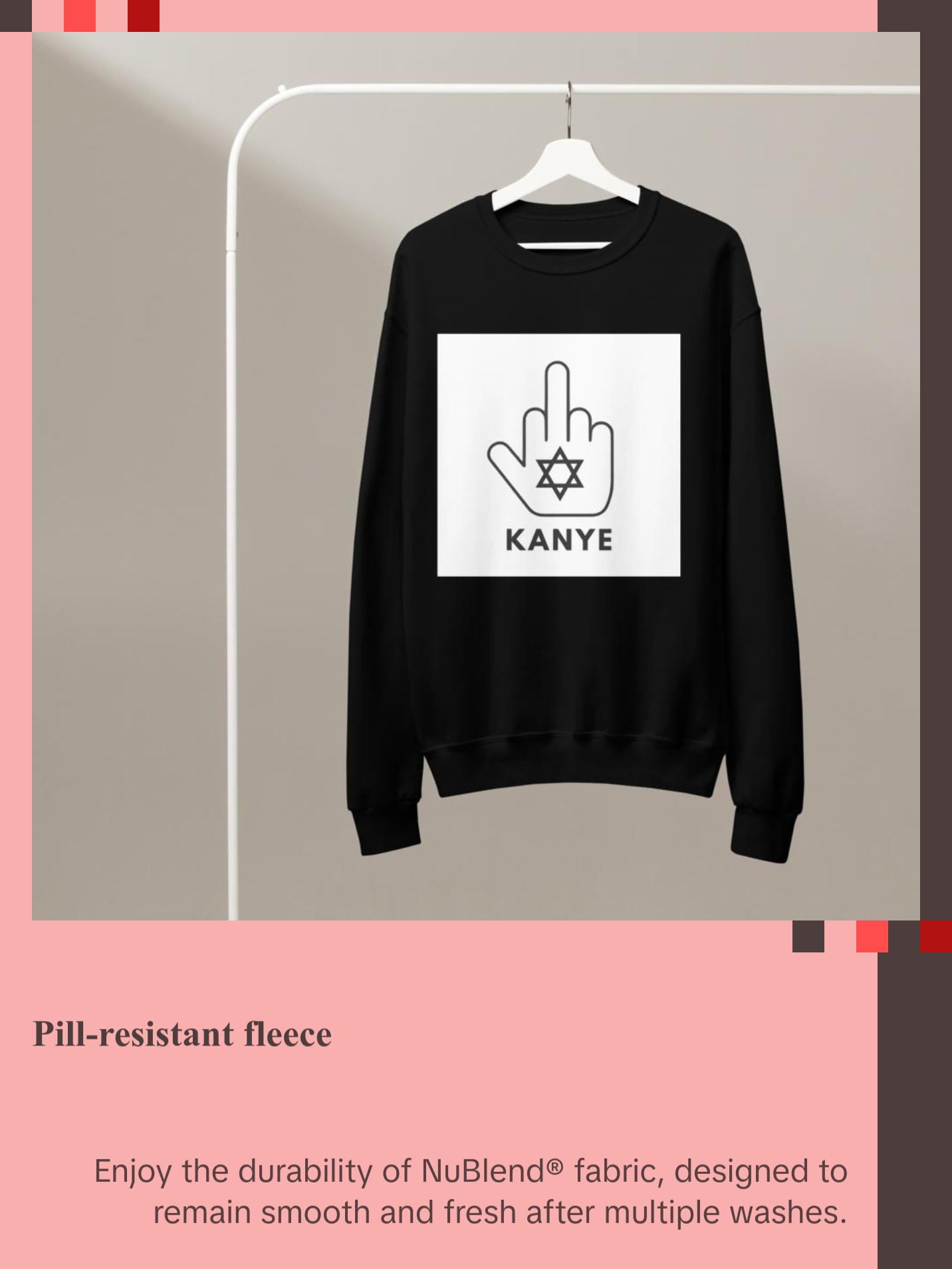 F*CK KANYE Unisex Premium Sweatshirt (white)