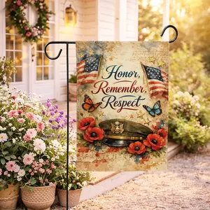 2piece USA 250th Anniversary Garden Flag 12x18 Inch Double Printed, Patriotic 1776-2026 Commemorative, Celebrate America Semi‑Quincentennial Outdoor Yard 250 Years America Flag,Banner