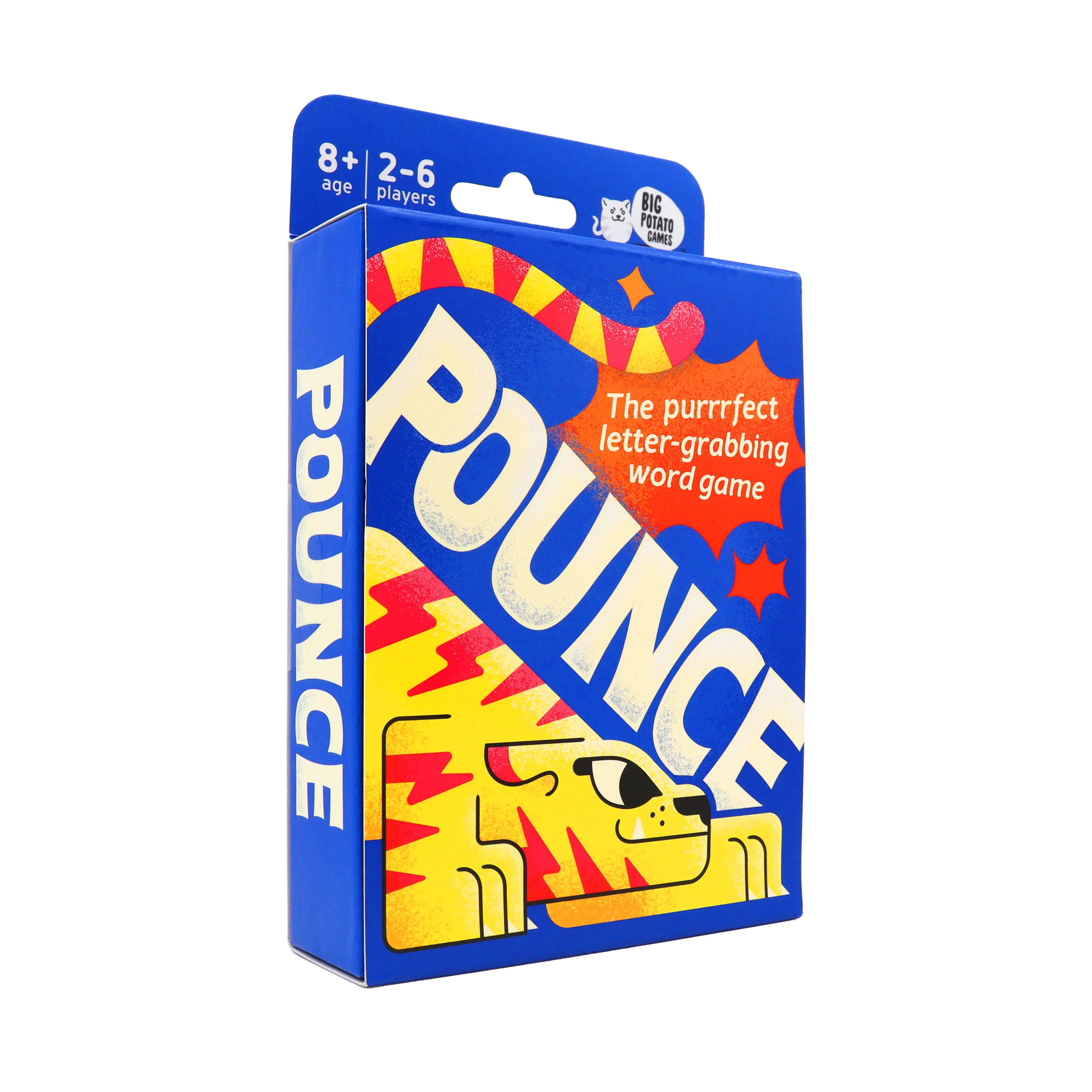 Pounce: The Purrrfect Letter-Grabbing Word Card Game by Big Potato Games - For Kids and Adults - Fast Paced Family Card Game - 2-6 Players Ages 8+