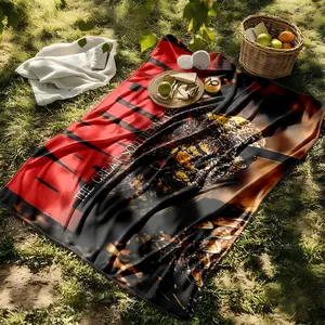1 piece Pantera band "The Great Southern Trendkill" album cover themed flannel blanket - Modern design flannel blanket, suitable for sofas and beds, all-season use, super soft and warm, digital printing, 100% polyester material, machine washable