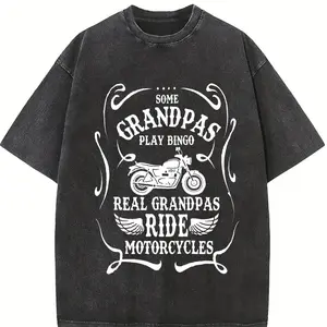 Grandpa Shirt, Some Grandpas Play Bingo Real Grandpas Ride Motorcycles, Motorcycles Gift Shirt, Biker Men's Shirt, Biker Grandpa Shirt