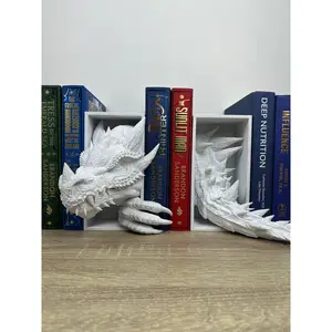 Emerging Dragon Claw and Tail Bookend/Book Nook Booktok | Bookish Decor | Unique 3D Printed Gift for Book Lovers