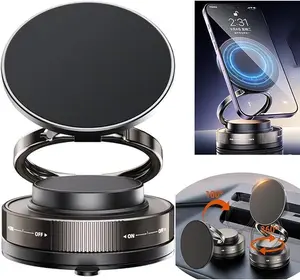Magnetic Car Phone Holder for Magsafe with Magnets 360° Rotatable & 180° Flippable Car Phone Mount Universal Compatibility for All Smartphones