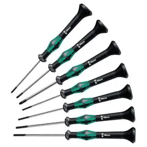 Wera 05345271001 Kraftform Micro Slotted/Phillips Precision Screwdriver - 7pc