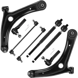 car stuffFront Lower Control Arms w/Ball Joint Sway Bar Tie Rods Replacement Suspension Kit for 2009-2012 Dodge Caliber, 2007-2017 Jeep Compass, 2007-2017