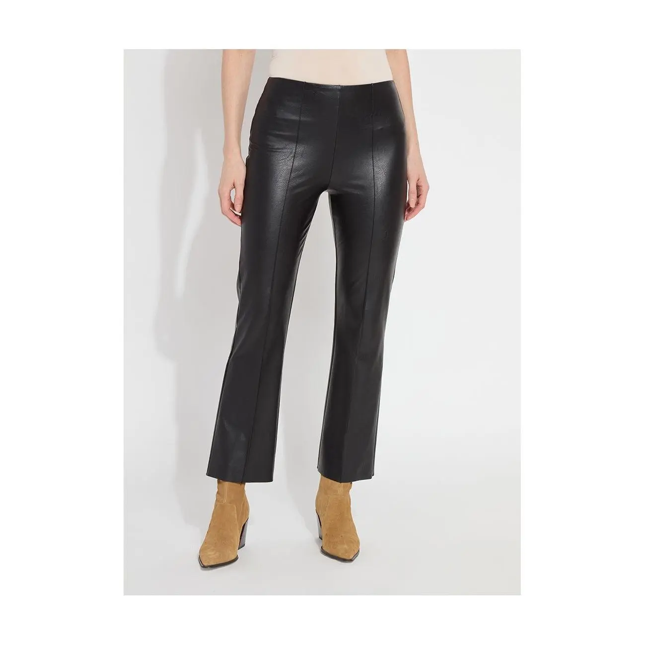 Lysse New York Elysse Vegan Leather Fit & Flare Ankle Pant