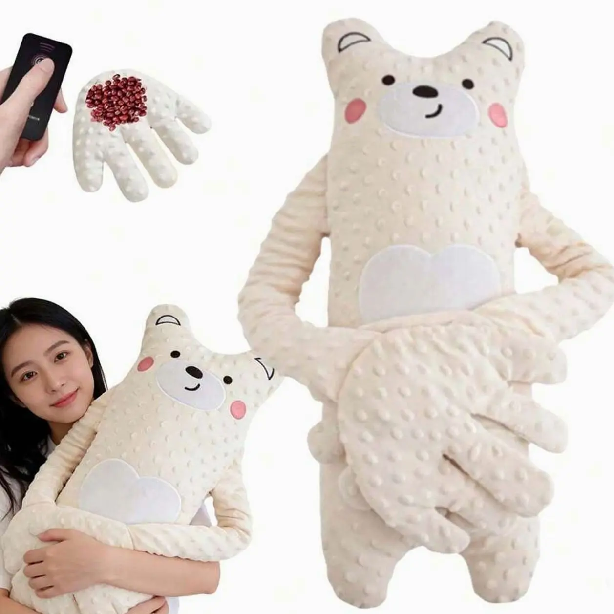 Cartoon Plush Body Pillow - Soft Skin-Friendly Comfort for Side & Back Sleepers