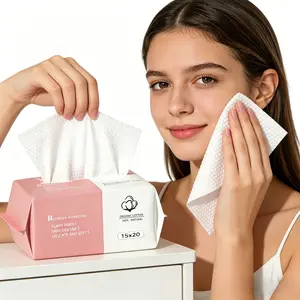 Disposable Face Towels,Face Towelettes for Washing & Drying, Soft, Gentle Dry Wipes Facial Tissue for Travel, Camping, Home Hand Wipes and Other Outdoor Activities Use, Napkin，Korean Facial Cleansing Cloths