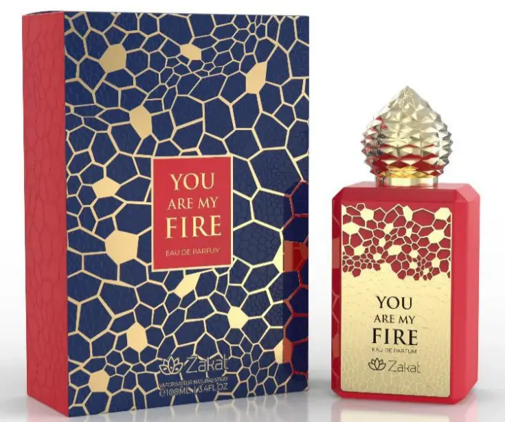 You Are My Fire Rouge By Zakat 3.4 Oz Eau De Parfum Edp Perfume Spray Amber Vanilla Fragrance