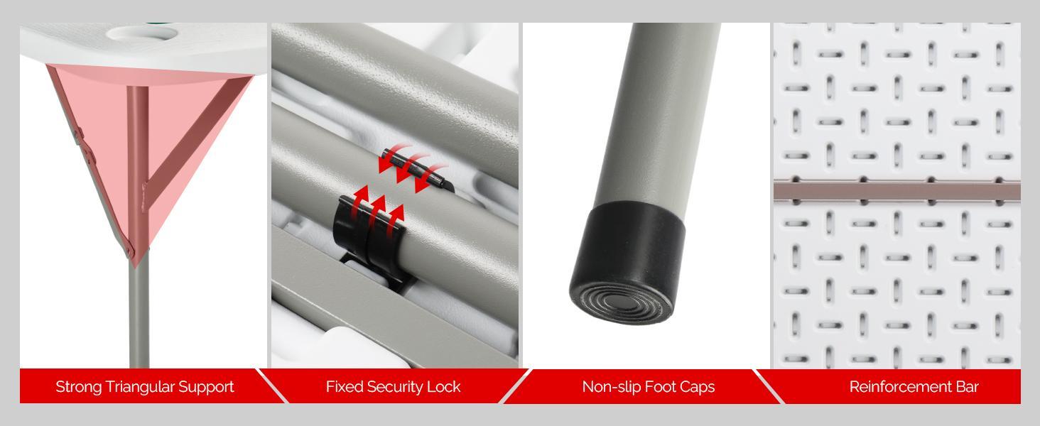 PEXMOR 39.5" Foldable Mahjong Table, Square 4 Player Card Game Table w/Cup Holders & Chip Grooves, Portable Folding Poker Domino Board Game Table for Blackjack, Texas Hold'em, Jigsaw Puzzles Game