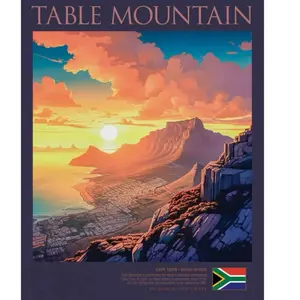 Table Mountain Poster - Classic Travel Wall Decor